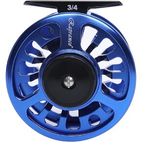 Raprance Fly Fishing Reel,CNC-Machined Aluminum Alloy Fly Reel Large Arbor Fly Reel, 3/4, 5/6, 7/8 wt Blue