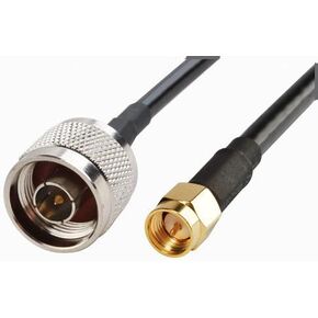 Times Microwave 99-6MMB-ON0F RF Pigtail Cable SMA Male to N Male RG-58 5M