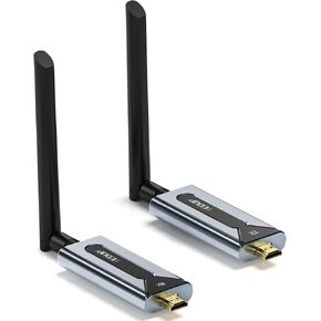 مجموعة جهاز إرسال واستقبال HDMI لاسلكي من EDUP، موسع طويل المدى 492FT/150M 2.4G/5G للكمبيوتر/الكمبيوتر المحمول/HDTV/جهاز العرض/صندوق التلفزيون مع هوائي، التوصيل والتشغيل، لا يتطلب تطبيق/بلوتوث in Kuwait