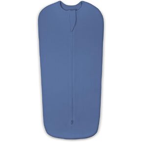 كيس نوم Elstey Baby Swaddle Me من عمر 0 ​​إلى 3 أشهر، مصنوع من القطن بنسبة 100% وغطاء بسحاب ثنائي الاتجاه، بطانيات لحديثي الولادة تناسب تهدئة منعكس الدهشة للرضع الأولاد والبنات