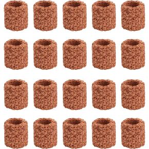 VILLCASE 20pcs Aquatic Water Plant Fixed Ring, Aquarium Plant Pot Fixed Holder, Fish Tank Plant Weights -Floating Accessories for Aquarium Landscape Ceramic Plant