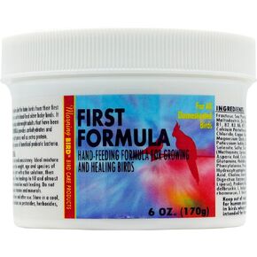 Morning Bird First Formula, Baby Bird Food and Powder Formula for Growing and Healing Birds, Fruit Flavor, 6 oz
