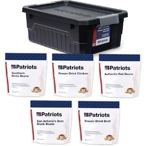 4Patriots Fruit, Veggie & Snack Emergency Food Supply Survival Kit, Perfect for Camping, Freeze Dried Preparedness Food, Designed to Last 25 Years, Be Ready with 120 Servings of Vital Nutrition