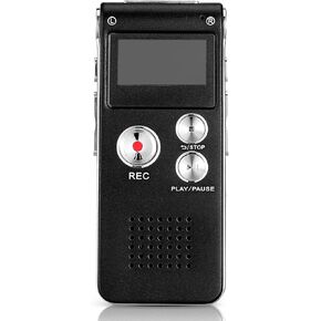 Ghost Hunting Equipment Paranormal Equipment for Ghost Hunting Digital EVP Voice Activated Recorder Rechargeable Recorder Device with Microphone, 8GB(Purple)