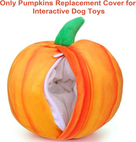 BABORUI Pumpkin Replacement Cover, Halloween Interactive Dog Toy Cover Bouncing Ball (Pumpkin) in Saudi Arabia