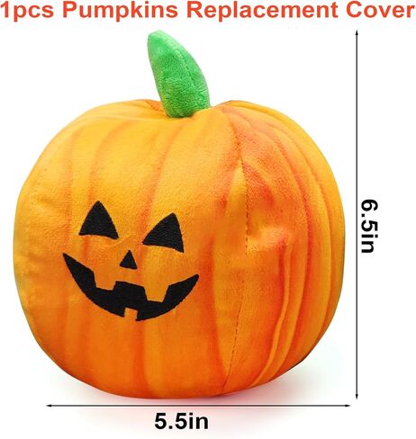 BABORUI Pumpkin Replacement Cover, Halloween Interactive Dog Toy Cover Bouncing Ball (Pumpkin) in Saudi Arabia
