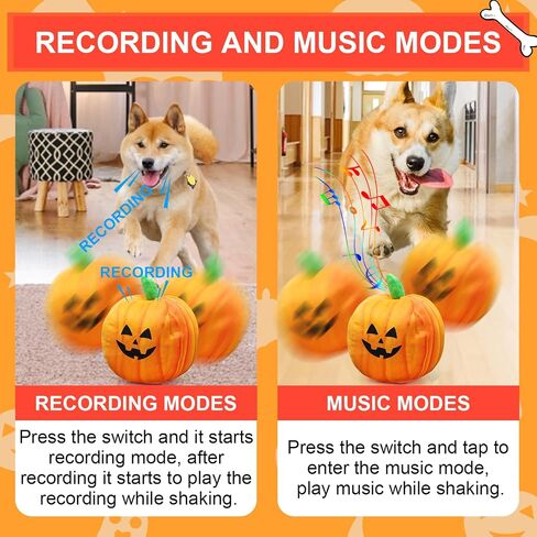 BABORUI Pumpkin Replacement Cover, Halloween Interactive Dog Toy Cover Bouncing Ball (Pumpkin) in Saudi Arabia