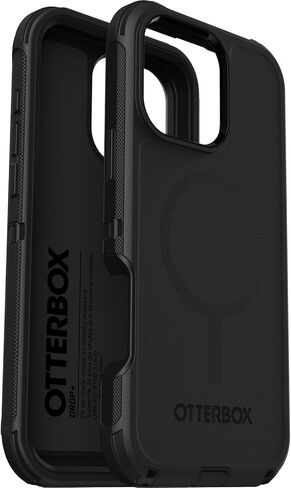 حافظة OtterBox iPhone 16 Pro Max Defender Series - وحدة واحدة سوداء يتم شحنها في حقيبة من البوليستر in Saudi Arabia