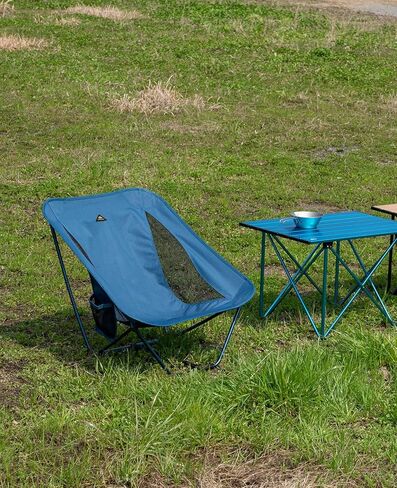 كرسي iClimb منخفض الوزن وخفيف الوزن للتخييم قابل للطي مع جيب جانبي وحقيبة حمل in Kuwait