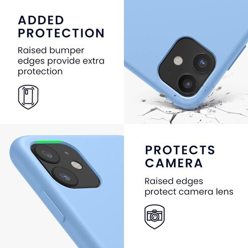 kwmobile Case Compatible with Apple iPhone 11 Case - TPU Silicone Phone Cover with Soft Finish - Blue Reef in Saudi Arabia