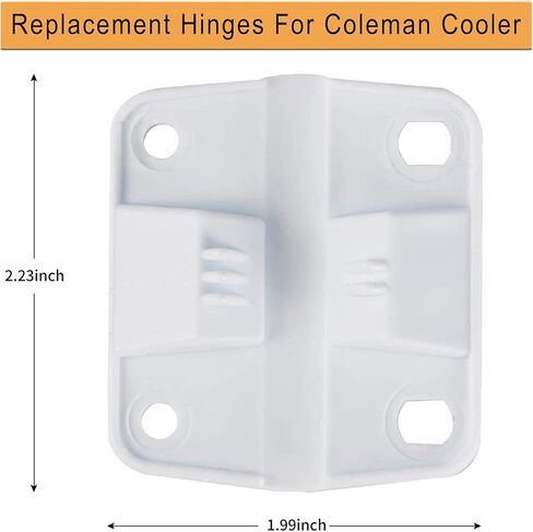 مجموعة مفصلات ومسامير بلاستيكية بديلة من Ansook Cooler - متوافقة مع مبردات Coleman 5253 6262 6270 استبدال مفصلات التبريد - لمفصلات تبريد المطاط (مجموعة من 6) in Kuwait