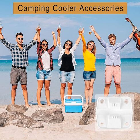 مجموعة مفصلات ومسامير بلاستيكية بديلة من Ansook Cooler - متوافقة مع مبردات Coleman 5253 6262 6270 استبدال مفصلات التبريد - لمفصلات تبريد المطاط (مجموعة من 6) in Kuwait