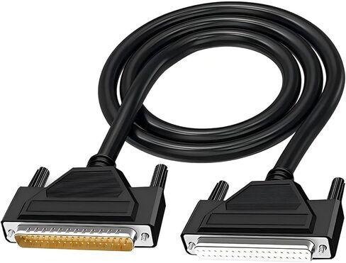 28AWG 10FT/3M DB37 Female to Female RS232 Serial Extension Cable,D-SUB 37 Pin Gold Plated Connector Straight Through Cord for PC,Printer,Modem in Kuwait