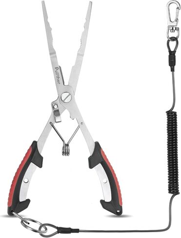 Needle Nose Pliers Fishing,Fishing Pliers Hook Remover,Durable Nonslip Grip,Braid Cutter Rustproof Fishing Multitool for Saltwater Freshwater,Stainless Steel Fishing Pliers in Saudi Arabia