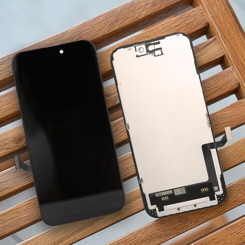مجموعة استبدال شاشة iPhone 15 كاملة التجميع، شاشة LCD بديلة لهاتف iPhone 15 مع محول رقمي يعمل باللمس ثلاثي الأبعاد ومجموعة أدوات إصلاح لمحول رقمي 6.1 بوصة iphone15 in Saudi Arabia