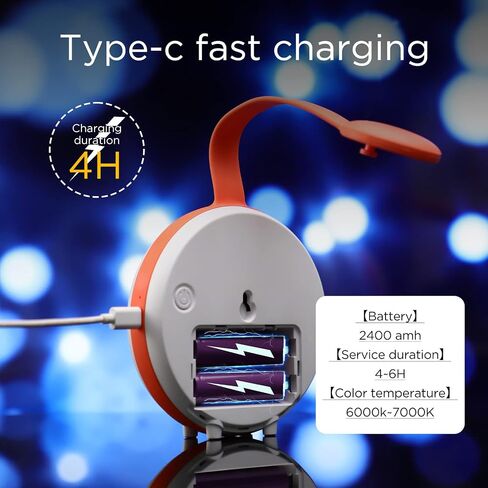 فانوس التخييم LED 800LM 3 أوضاع إضاءة USB قابلة لإعادة الشحن، ضوء طوارئ محمول، أضواء خيمة مقاومة للماء للإعصار، مجموعات النجاة، المشي لمسافات طويلة، صيد الأسماك، المنزل in Saudi Arabia
