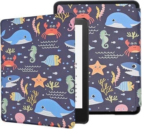 Case for 6.8" Kindle Paperwhite (11th Generation-2021) and Kindle Paperwhite Signature Edition, Just One More Chapter Lightweight PU Leather Folio Cover with Auto Sleep/Wake, Book Lover in Saudi Arabia