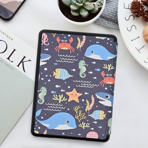 Case for 6.8" Kindle Paperwhite (11th Generation-2021) and Kindle Paperwhite Signature Edition, Just One More Chapter Lightweight PU Leather Folio Cover with Auto Sleep/Wake, Book Lover in Saudi Arabia