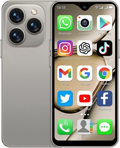 هاتف ذكي صغير 4G غير مقفل، شاشة كاملة 4.3 بوصة ثنائي شريحة الاتصال رباعي النواة، هاتف صغير ممتاز للأطفال، هاتف صغير للجيب للطلاب، 2+16 جيجابايت (أسود معدني) in Saudi Arabia