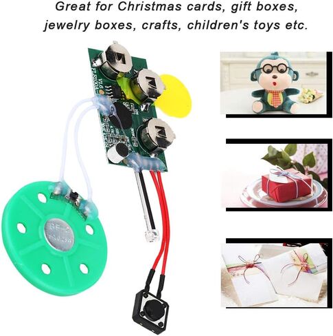 Greeting Card Chip, DIY 240 Seconds Recordable Voice Sound Chip Module, Music Sound Voice Recording Module Device Chip for Christmas Cards, Boxes () in Saudi Arabia