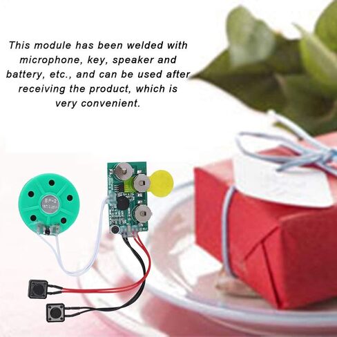 Greeting Card Chip, DIY 240 Seconds Recordable Voice Sound Chip Module, Music Sound Voice Recording Module Device Chip for Christmas Cards, Boxes () in Saudi Arabia