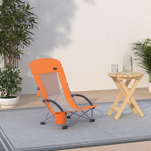 Nice C High Back Beach Chair, Sling Sand River Lake Chair (2 Pack Blue) in Kuwait