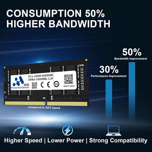 DDR4 RAM 16GB Kit (2x8GB DDR4-2400MHz) PC4-19200 SODIMM CL17 260-PIN Non-ECC Unbuffered 1.2V 2Rx8 ذاكرة الكمبيوتر المحمول الكل في واحد وحدة ذاكرة الكمبيوتر الشخصي ترقية ذاكرة الوصول العشوائي in Saudi Arabia