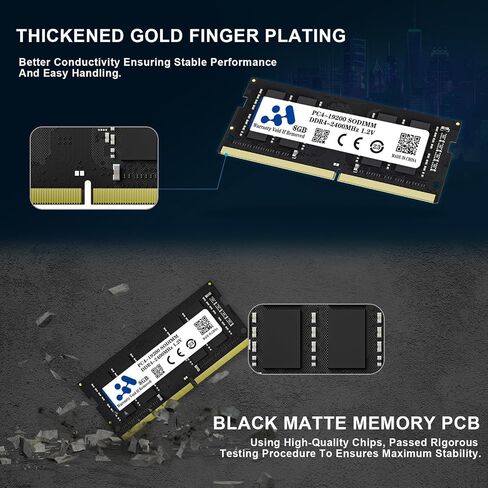 DDR4 RAM 16GB Kit (2x8GB DDR4-2400MHz) PC4-19200 SODIMM CL17 260-PIN Non-ECC Unbuffered 1.2V 2Rx8 ذاكرة الكمبيوتر المحمول الكل في واحد وحدة ذاكرة الكمبيوتر الشخصي ترقية ذاكرة الوصول العشوائي in Saudi Arabia