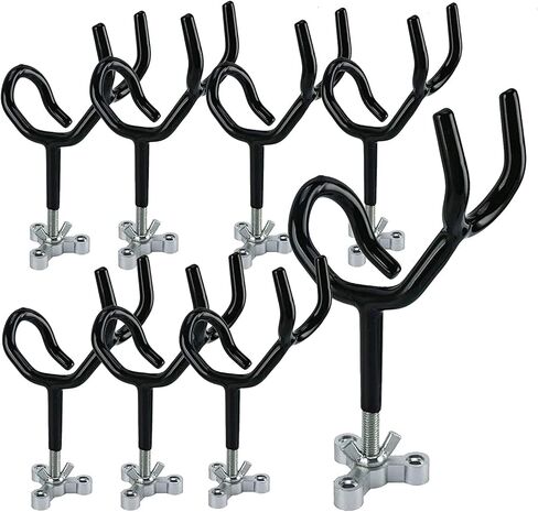Amarine Made Sure Grip Steel Boat Rod Holders 20 Degree PVC Coated Steel Wire Fishing Pole Holders Angle Rod Holders with Mounting Base Fishing Pole Holders for Boat (10) in Saudi Arabia