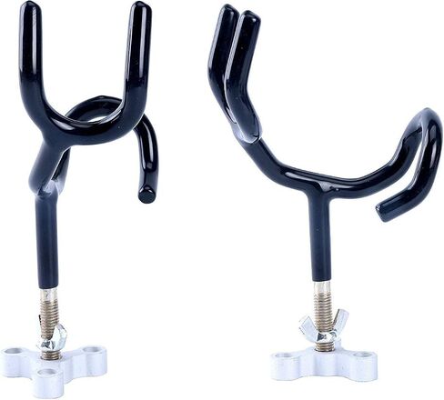 Amarine Made Sure Grip Steel Boat Rod Holders 20 Degree PVC Coated Steel Wire Fishing Pole Holders Angle Rod Holders with Mounting Base Fishing Pole Holders for Boat (10) in Saudi Arabia