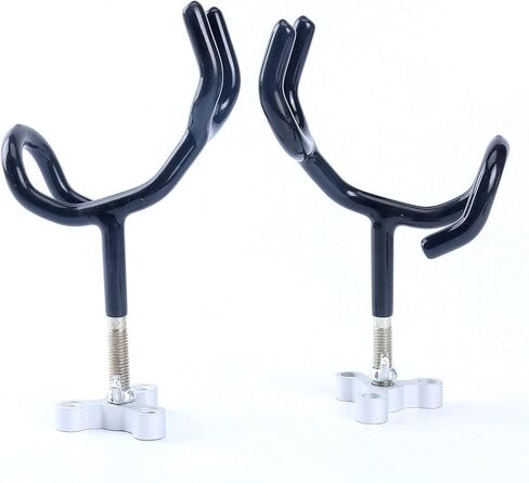 Amarine Made Sure Grip Steel Boat Rod Holders 20 Degree PVC Coated Steel Wire Fishing Pole Holders Angle Rod Holders with Mounting Base Fishing Pole Holders for Boat (10) in Saudi Arabia