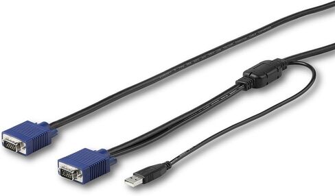 ستارتيك. كابل كيه في ام USB بطول 6 قدم (6 قدم) من كوم لوحدات تحكم StarTech.com Rackmount - كابل وحدة تحكم في جي ايه ويو اس بي كيه في ام (RKCONSUV6) in Kuwait