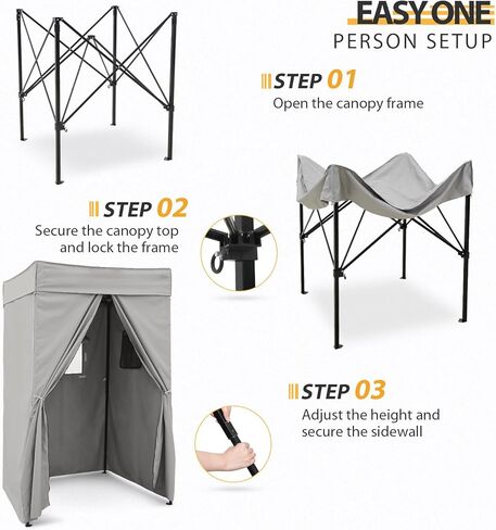 EAGLE PEAK Flex Compact 4x4 Pop-up Canopy Changing Room, Portable Privacy Dressing Room for Indoor Fashion Photoshoots, Camping, or Pool, White/Green in Kuwait