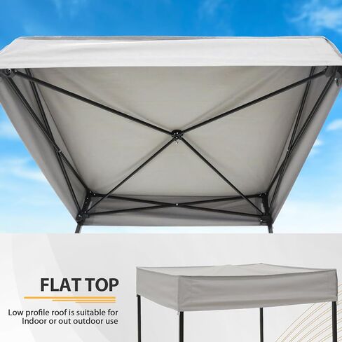 EAGLE PEAK Flex Compact 4x4 Pop-up Canopy Changing Room, Portable Privacy Dressing Room for Indoor Fashion Photoshoots, Camping, or Pool, White/Green in Kuwait