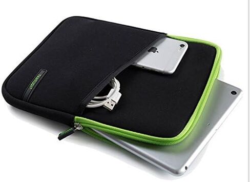 حافظة حماية لجهاز iPad 10.2 iPad 9.7 iPad Air 10.5 Samsung Galaxy Tab Active4 Pro 10.1 Tab S6 Lite 10.4 Microsoft Surface Go 4 3 10.5 (أسود) مقاس 10 بوصة من النيوبرين in Kuwait