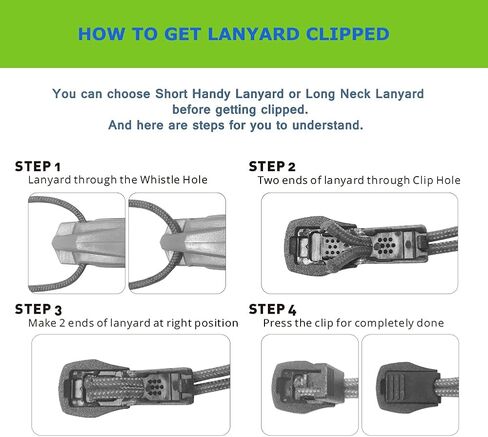Emergency Safety Whistle with Lanyard, Loud Pea-Less Survival Whistles for Boating Kayaking Life Vest Paddle Board Rescue Signaling. in Kuwait