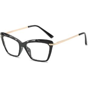 oriopxic Cat Eye Distance Glasses Womens -0.50 Retro Nearsighted Myopia Glasses