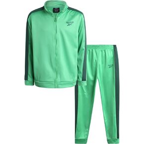 Reebok Boys' Tracksuit Set - 2 Piece Tricot Track Jacket and Jogger Sweatpants - Activewear Set (8-12)