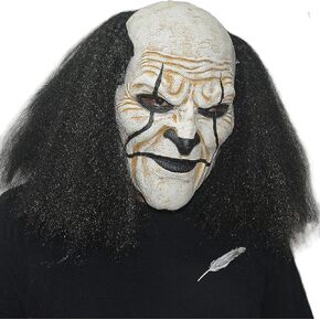 Tree Stump Halloween Mask for Men Cosplay Scary Clown Masks for Adults (Black)