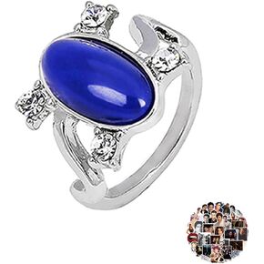 UoYu 21 pcs The Vampire Diaries Jewelry Sticker Set Elena Sapphire Crystal Daylight Ring for Fans Jewelry for Men Women