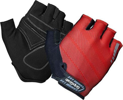 GripGrab Rouleur Cycling Gloves Comfortable Half Finger Padded Summer Fingerless Cushioned Road Bike Pull-Off Tabs in Saudi Arabia