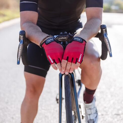 GripGrab Rouleur Cycling Gloves Comfortable Half Finger Padded Summer Fingerless Cushioned Road Bike Pull-Off Tabs in Saudi Arabia