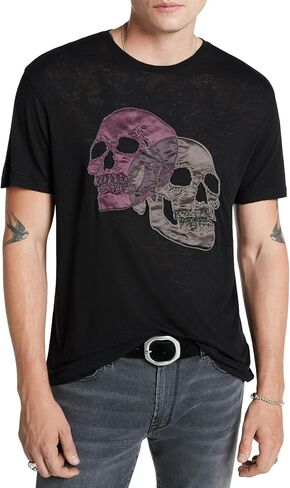 John Varvatos Men's Double Skull Tee in Saudi Arabia
