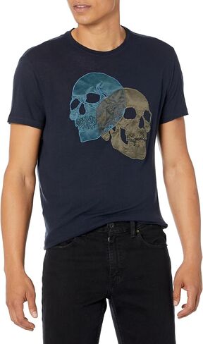 John Varvatos Men's Double Skull Tee in Saudi Arabia
