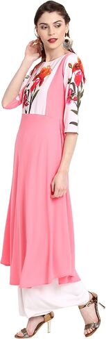 Janasya Indian Women's Tunic Tops Crepe Kurti for Women For Women in Kuwait