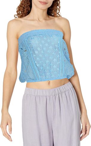 Ramy Brook Women's Standard Louise Strapless Embroidered Tube Top in Saudi Arabia