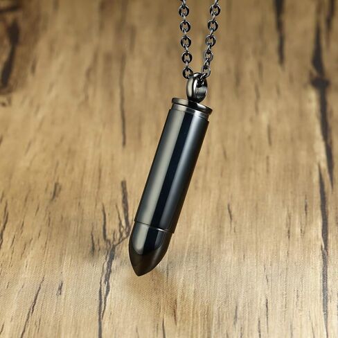 قلادة تذكارية VNOX - محفورة بشكل شخصي من الفولاذ المقاوم للصدأ، جرة تذكار للرماد، سلسلة مجانية in Kuwait