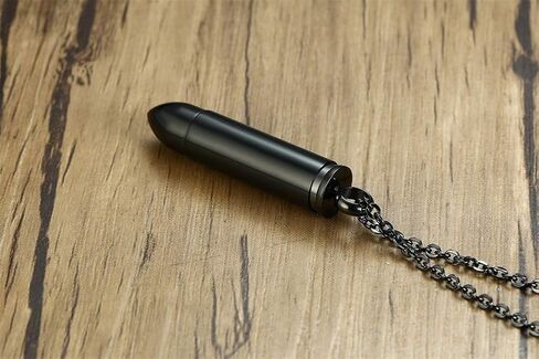 قلادة تذكارية VNOX - محفورة بشكل شخصي من الفولاذ المقاوم للصدأ، جرة تذكار للرماد، سلسلة مجانية in Kuwait