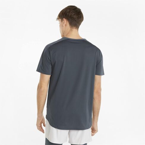 PUMA Men's Run First Mile Short Sleeve Tee, Dark Slate, Small in Saudi Arabia