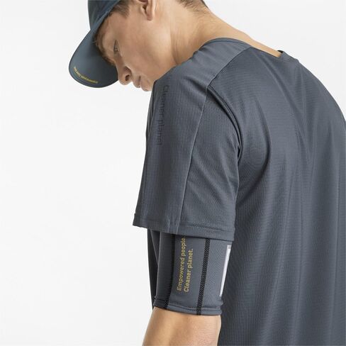 PUMA Men's Run First Mile Short Sleeve Tee, Dark Slate, Small in Saudi Arabia
